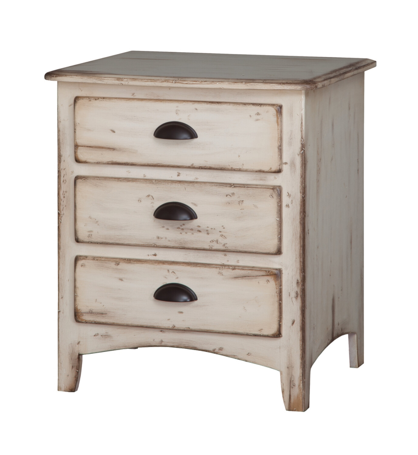 Concord 3 Drawer Nightstand