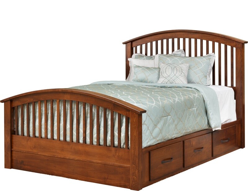 Concord Bed with Arched Footboard