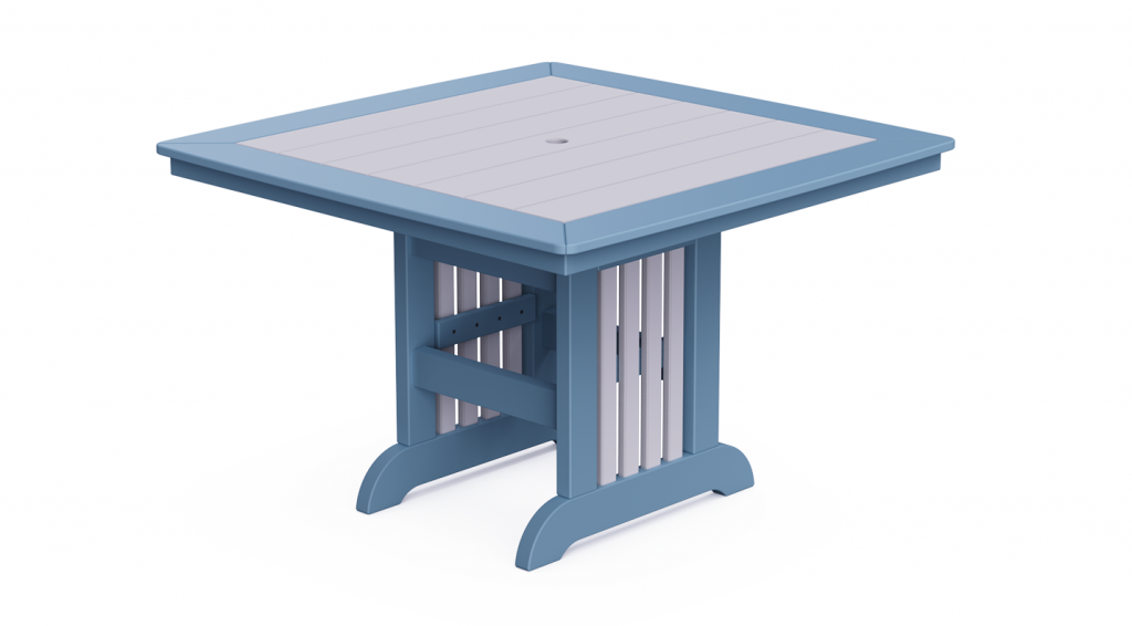 Square Tables, Table Size: 36" Square, Base Style: Mission Base, Table Height: Dining Height - 29", Color: Standard Colors - Single Color or Two Tone