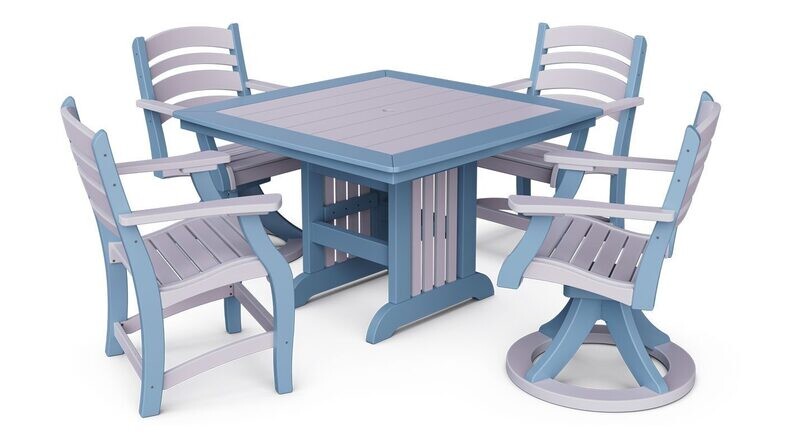 Contempo Square Patio Table,  5 Piece Set