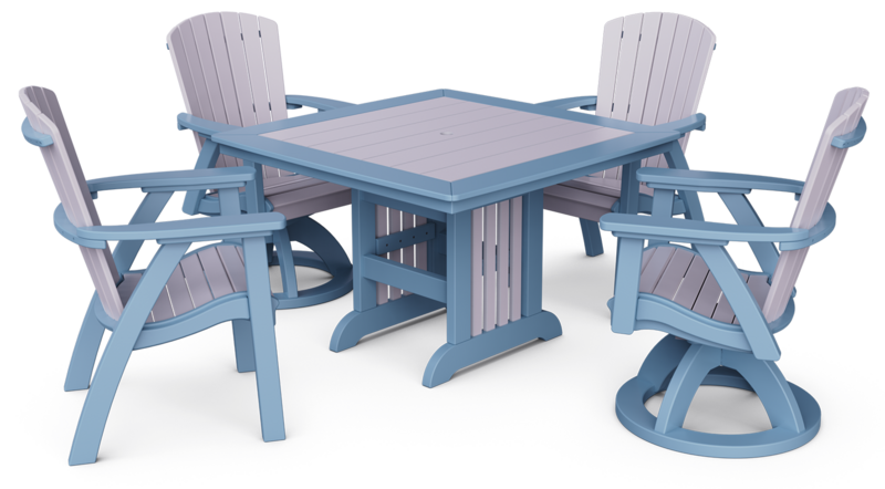 Regal Square Patio Table,  5 Piece Set