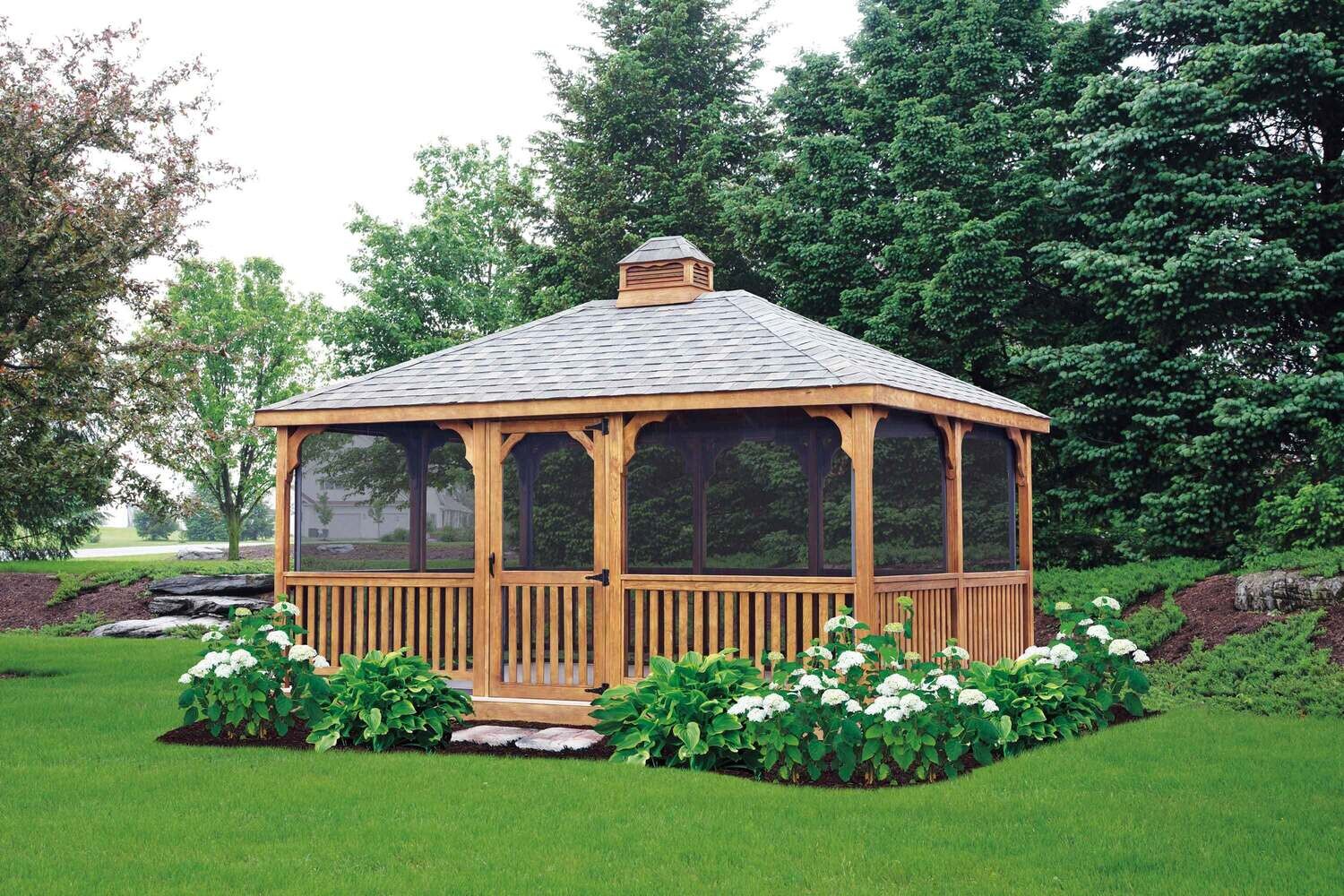 Pressure Treated Rectangular Gazebo