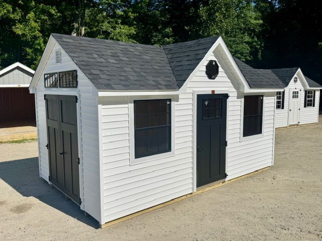 Classic Vinyl Gable Dormer Shed