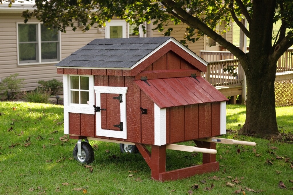 A Frame chicken coop - starting at $1,876.00 ( 4' x 4' size, 8-10 birds))