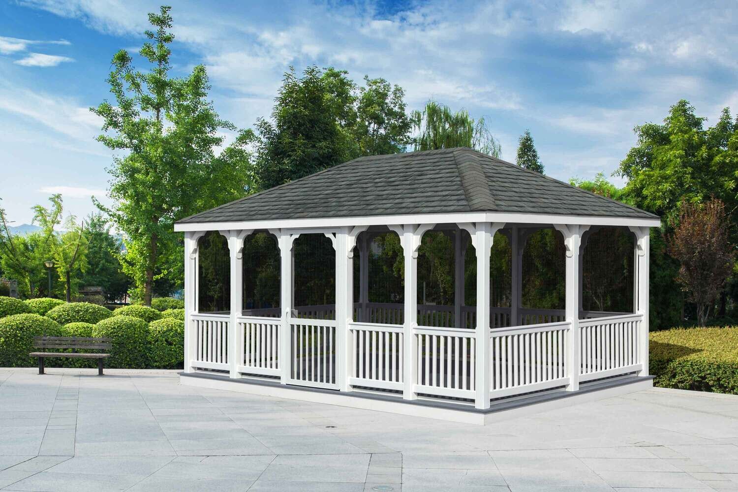 Vinyl Rectangular Gazebo