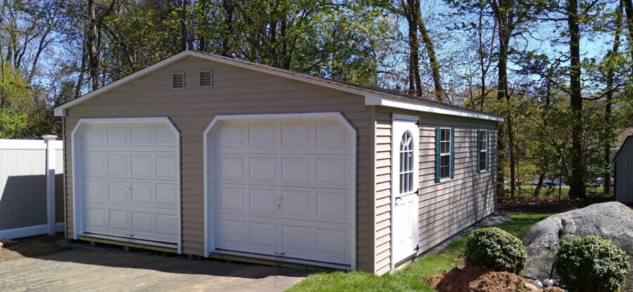 Classic Vinyl Double Garage