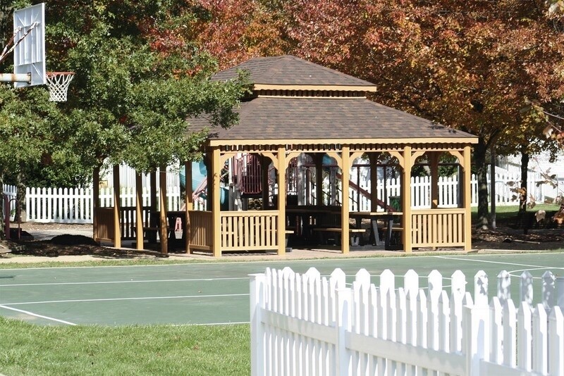 Pressure Treated Deluxe Pagoda Rectangular Gazebo