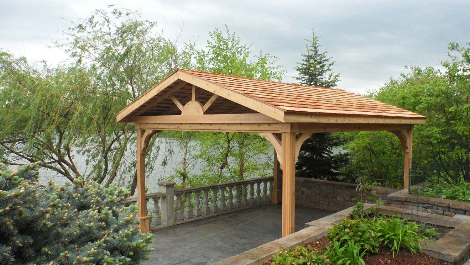 Pressure Treated Open End Pavilion