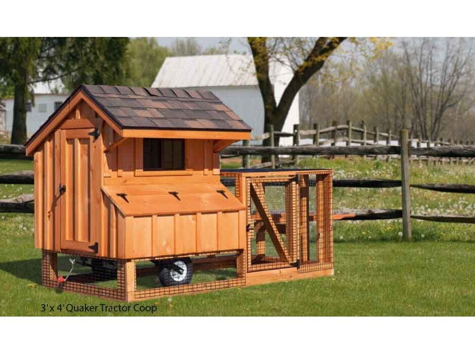 Tractor chicken coop - starting at $2,116.00 ( 3' x 4' size, 6-8 birds)