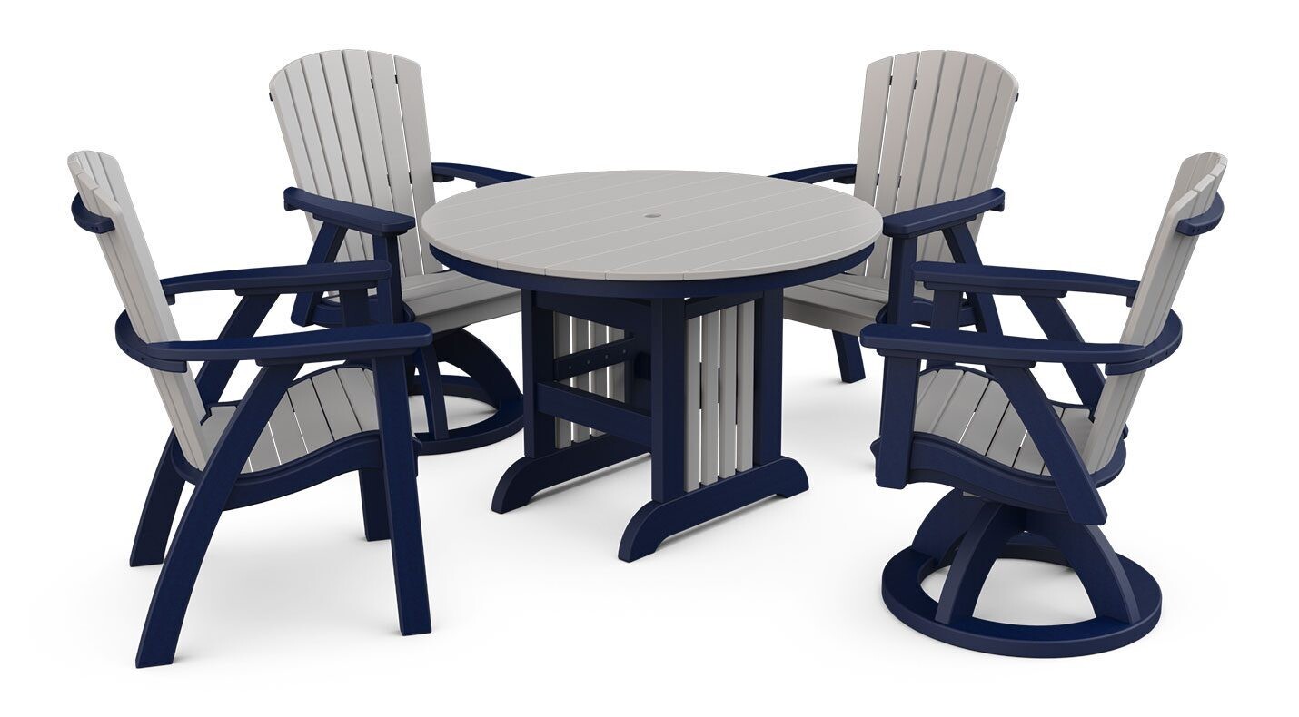 Regal Round Patio Table,  5 Piece Set