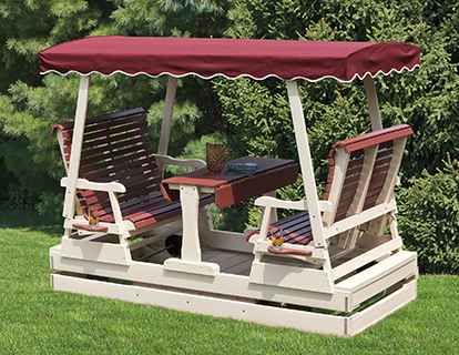 Poly 4 Person Rolling Glider