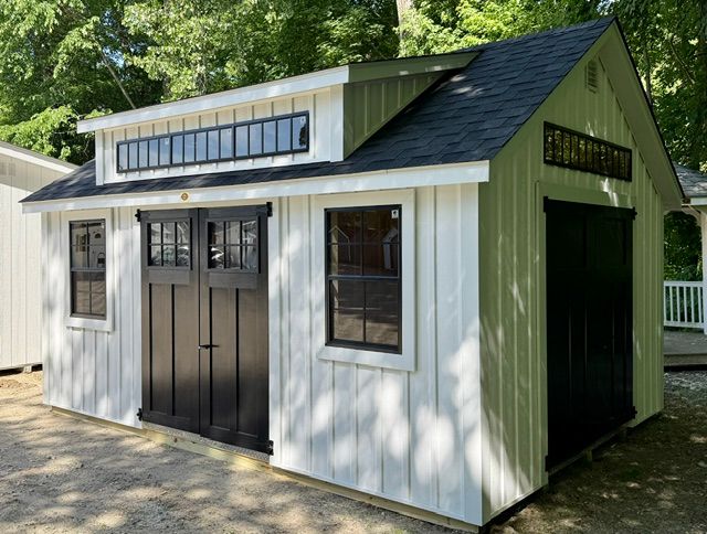 12' x 16' Deluxe Vinyl New England Cape Shed - Sale $11,199.00