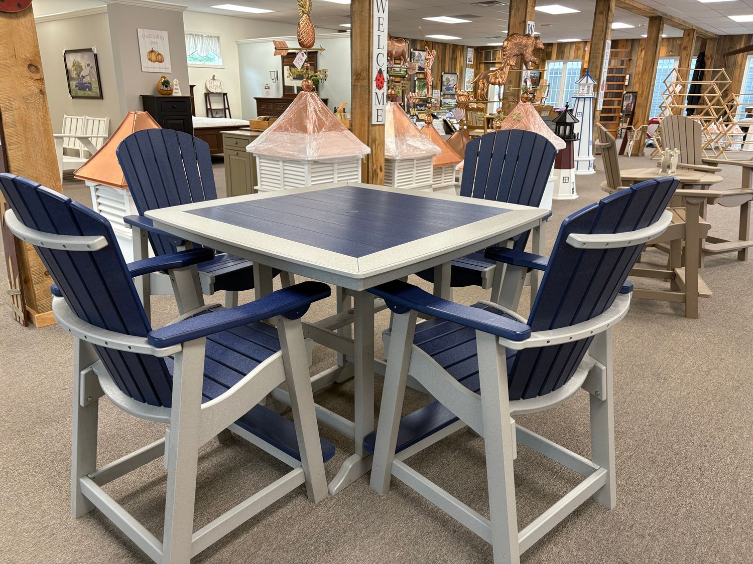 45" Square Prince Balcony Table Set - SOLD
