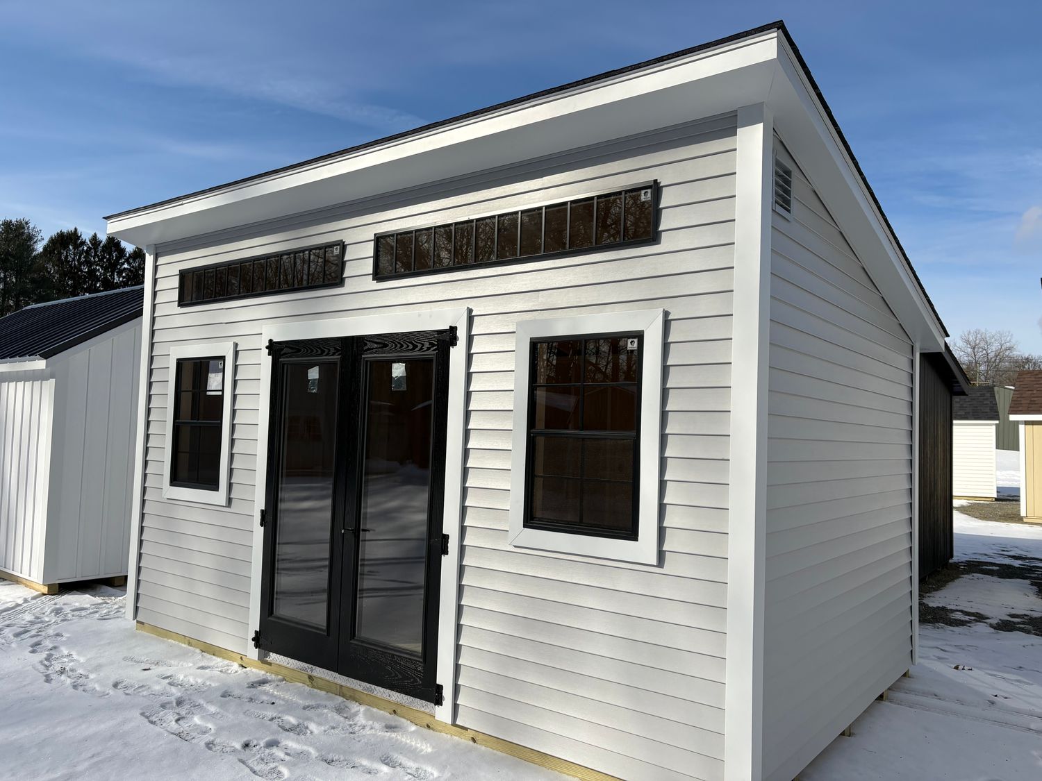 10' x 16' Vinyl Modern Poolhouse - SALE: $8,880