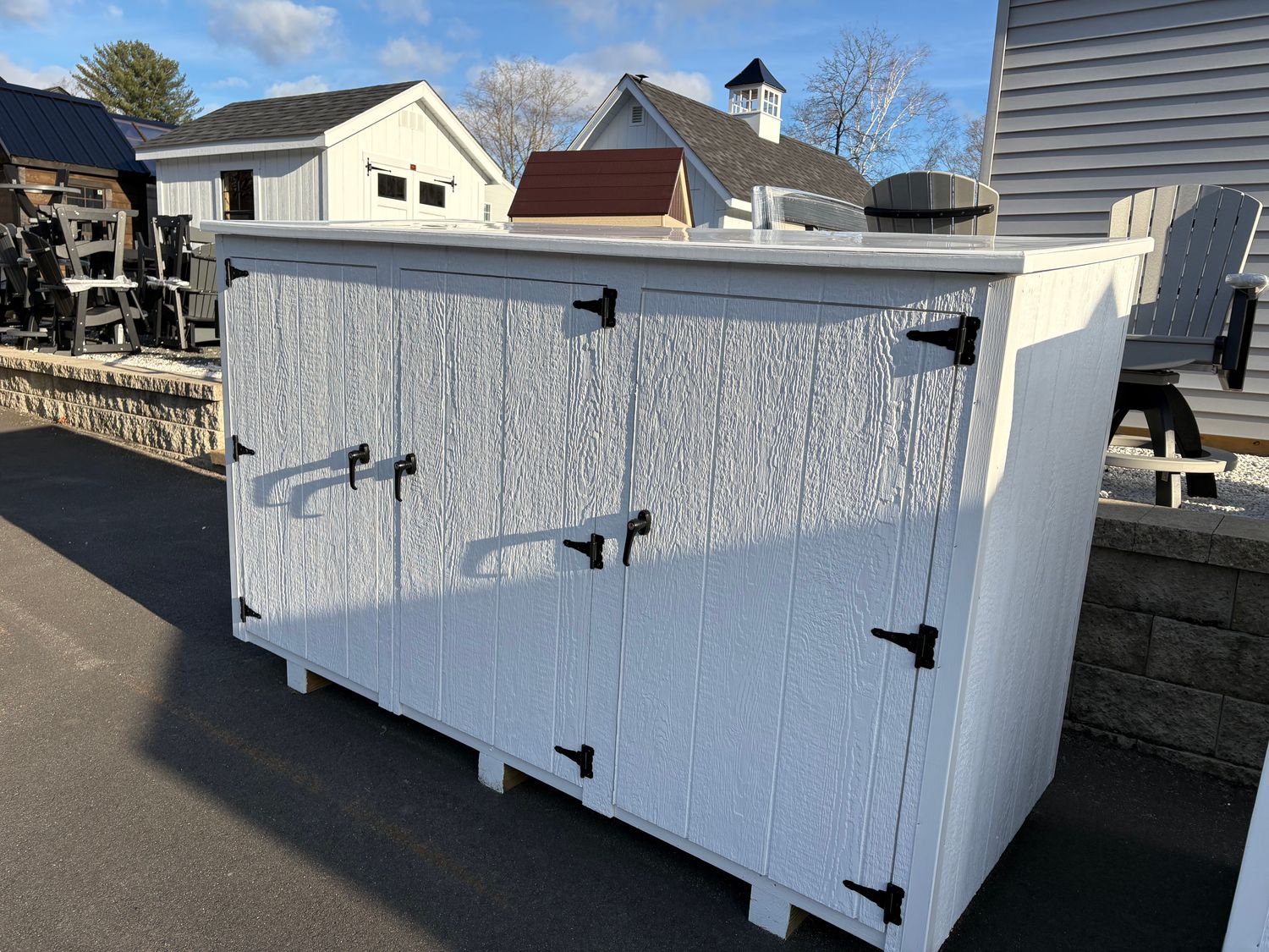 Jumbo 3 Can Trash Can Shed - SALE:$1,202