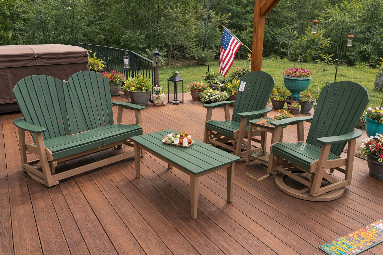 5pc. Empress Swivel Glider Set