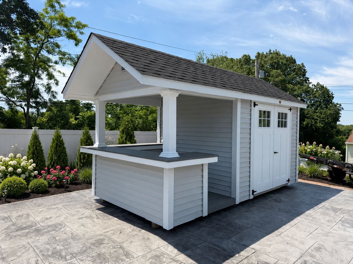 Vinyl Seaside Poolhouse