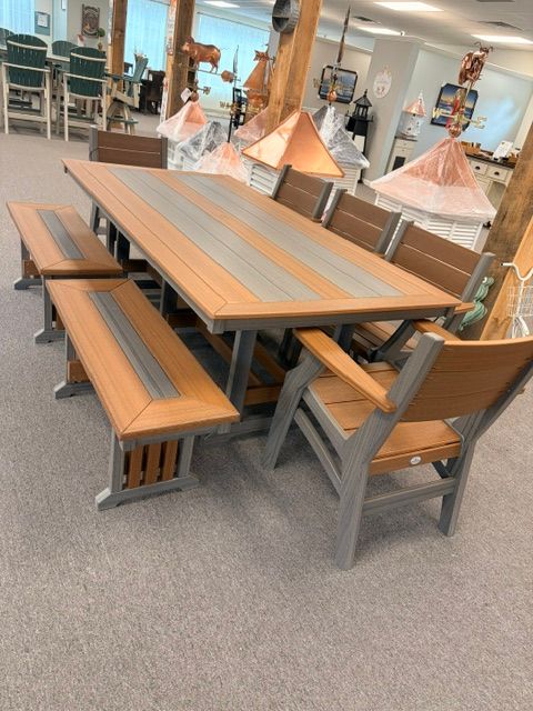 43" x 84" Seabreak 8 Piece Dining Set: SALE - $5,015