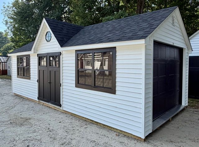 12' x 24' Classic Vinyl Gable Dormer Garage shed - sale $15,199.00