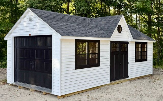 12' x 24' Classic Vinyl Gable Dormer Garage shed - sale $15,199.00