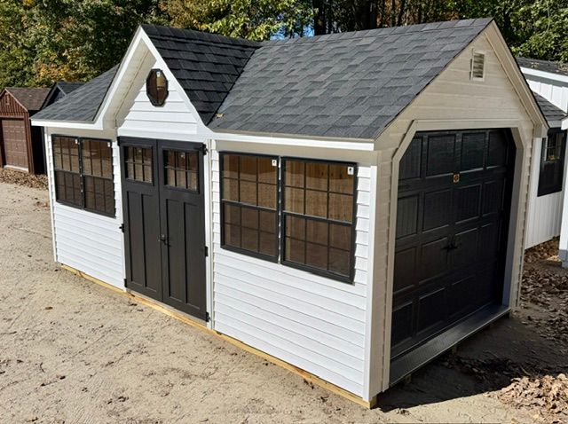 10' x 18' Classic Vinyl Gable Dormer Garage shed - sale $11,299.00