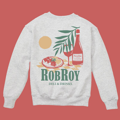 Rob Roy 'Paradise' Crewneck Sweater - Ash
