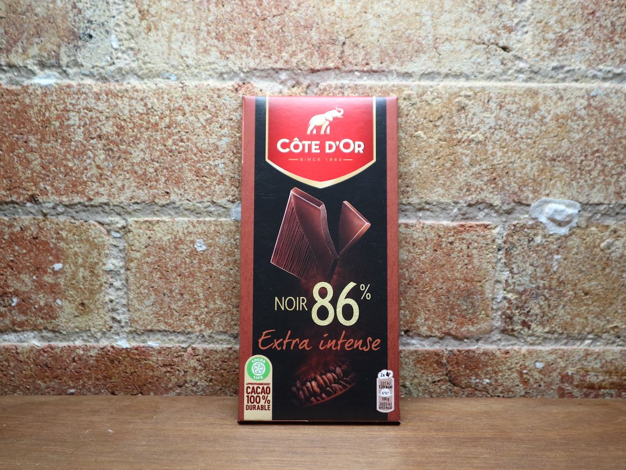 Côte D&#39;Or Noir 86% Extra Intense Dark Chocolate, FRA