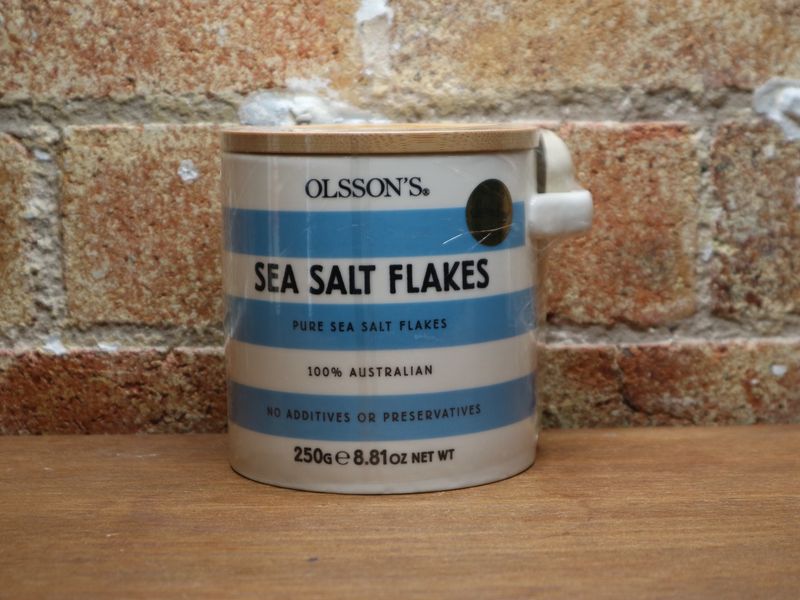 Olsson’s Sea Salt Flakes Ceramic Jar 250g
