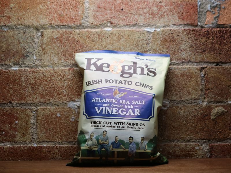 Keogh’s Atlantic Sea Salt and Sweet Irish Vinegar Chips 125g, IRE