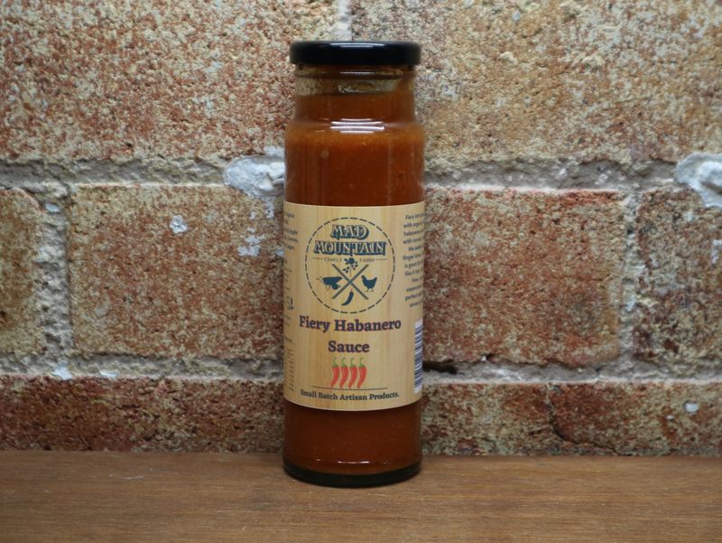 Mad Mountain Hot Sauces ‘Fiery Habanero’ 250g, Northern Rivers NSW