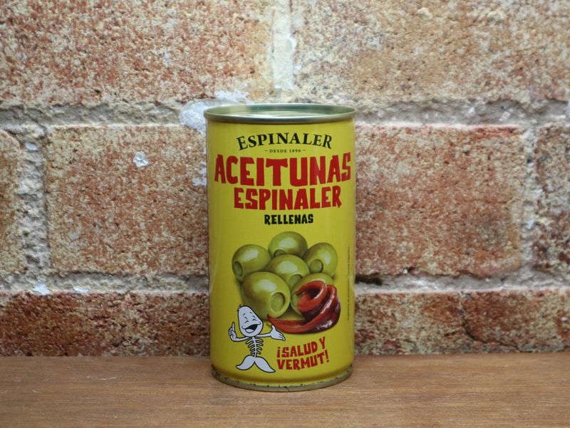 Espinaler Green Olives Stuffed with Anchovies 350g