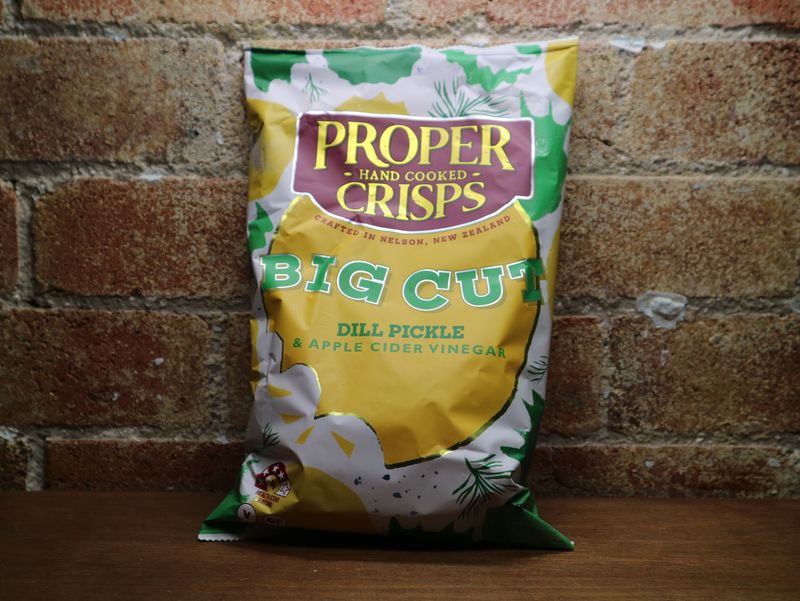 Proper Chips Big Cut Dill Pickle 140g, Yarra Valley VIC