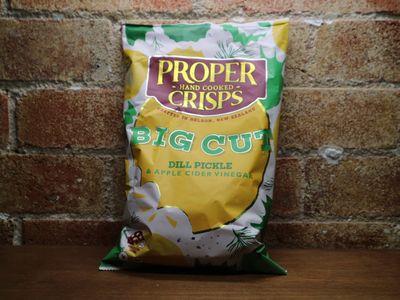 Proper Chips Big Cut Dill Pickle 140g, Yarra Valley VIC