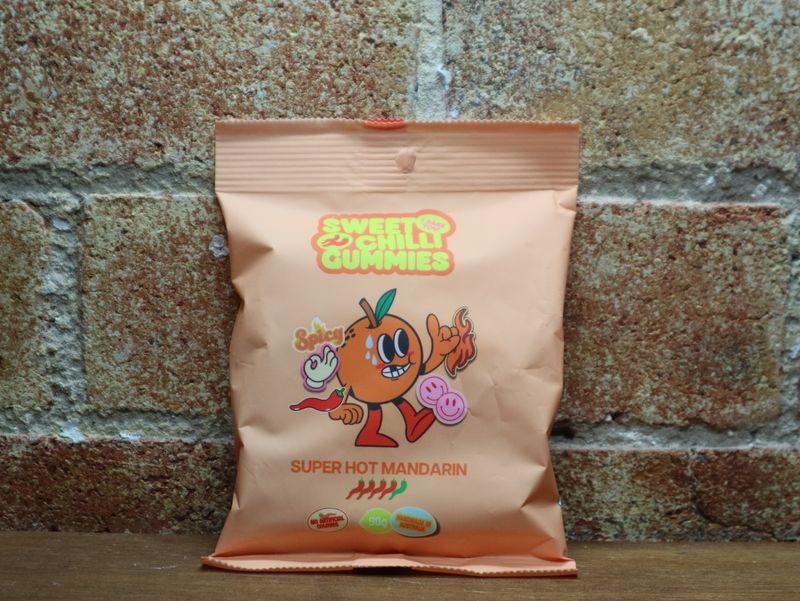 Sweet Chilli Gummies Super Hot Mandarin 90g