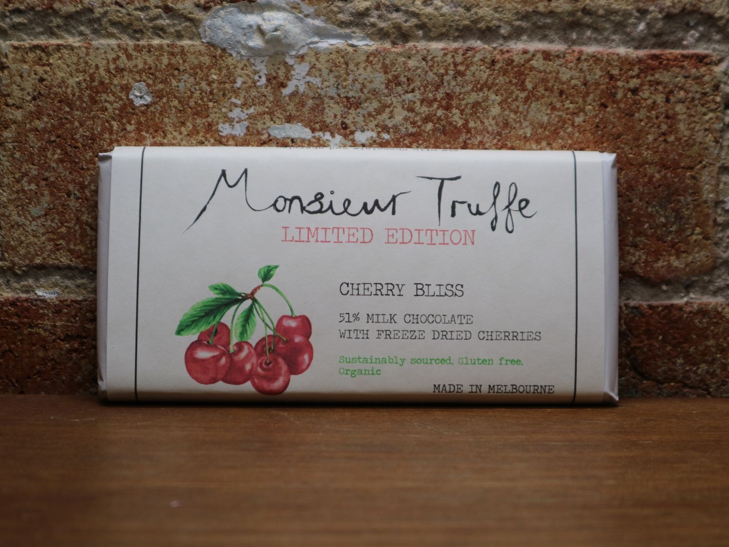 Monsieur Truffe 'Cherry Bliss' Chocolate 90g, Melbourne VIC