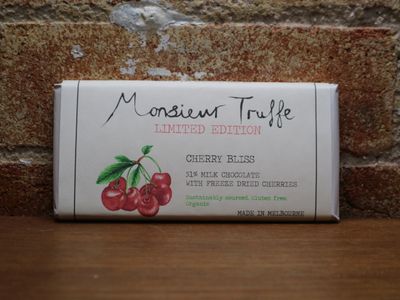 Monsieur Truffe 'Cherry Bliss' Chocolate 90g, Melbourne VIC