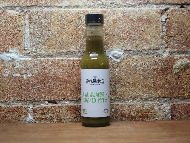 The Fermentalists Kiwi, Jalapẽno &amp; cracked Pepper Hot Sauce 160ml