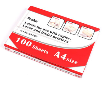 Etiqueta Adhesiva A4 caja por 100