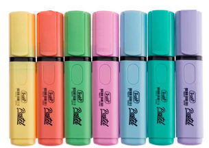 Resaltador Pastel en 10 Colores