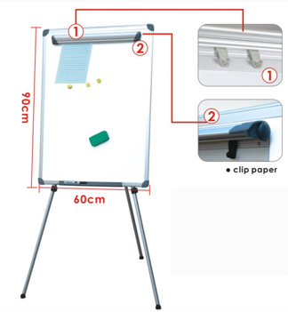 Rotafolio de Aluminio Pizarra 60x90 Ajustable
