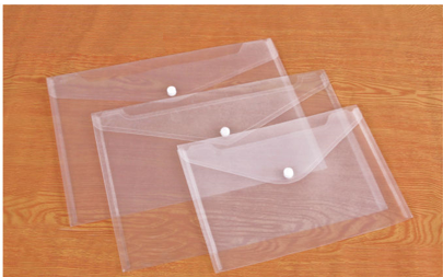 Sobre con broche A5 transparente