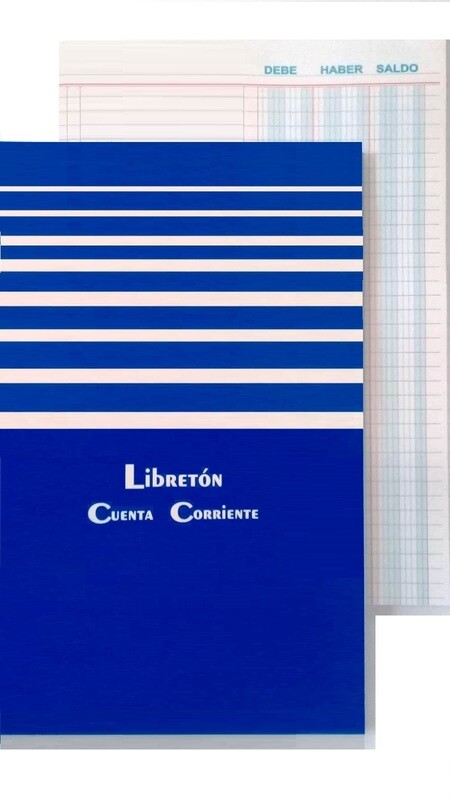 Libretón para cuenta corriente de tres columnas