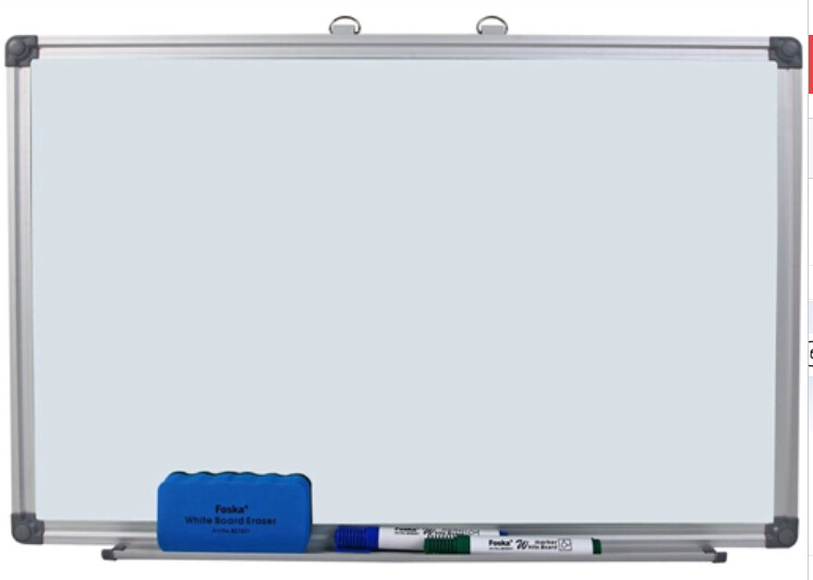Pizarra blanca marco de aluminio 60x 90