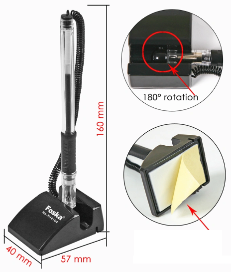 Boligrafo con extensible y base adhesiva