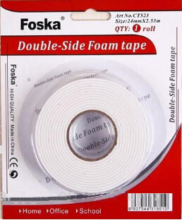 Cinta Adhesiva  DOBLE FAZ 24*2,5Mts