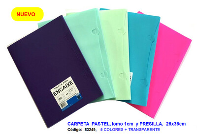 Carpeta Soft c/presilla 26*36 Lomo 10mm