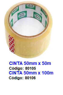 Cinta Adhesiva  50*100Mts transparente
