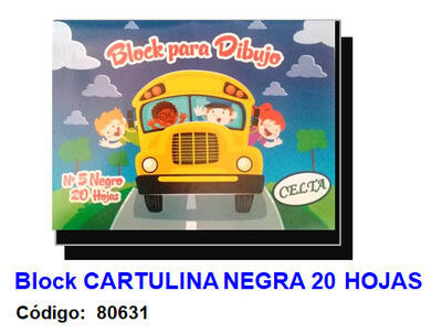 Block Cartulina Negra
