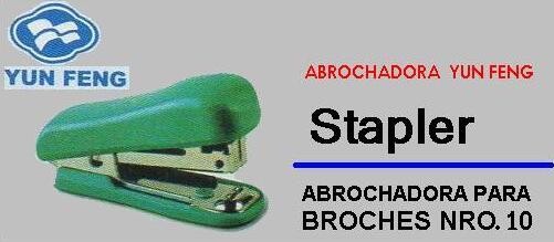 Abrochadora YUENG CHONG Nro 10 Transparente