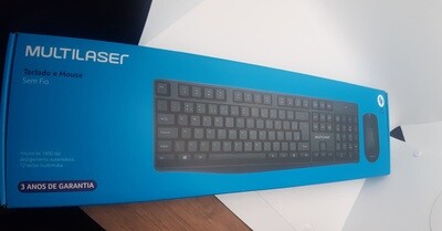 Teclado/Mouse Inalambrico USB Negro